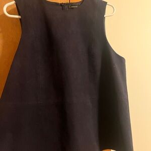 Babaton Dark Navy Sleeveless A-Line Shift top